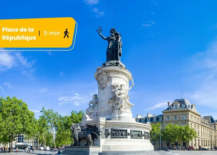 Apartmán Mericourt Suite, Place De La Republique Paříž